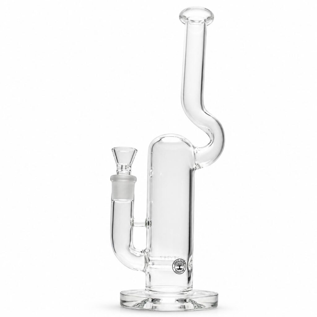Roots Glass 16" Stemless Gridded Stemline w/ Natty Neck